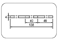 МСФ 507 пластина Т-образная к С-образному профилю.  �2