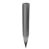Твердосплавное острие для круглых заземлителей Ø16 -24 мм (термодиффузия) Арт.1403Т
